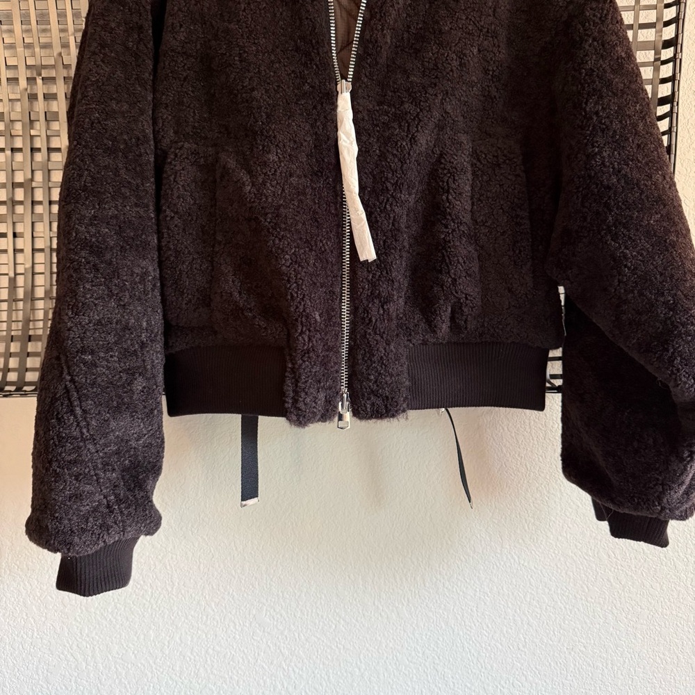 Agolde Iona skye jacket in chocolate - Picture 4 of 8